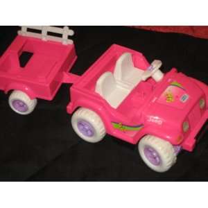  Kelly Doll Jeep and Trailer    Barbies 