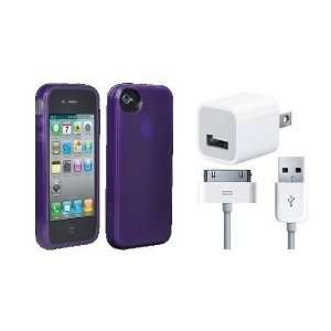  iphone 4 thin fiber carbon case+oem wall charger+oem usb 