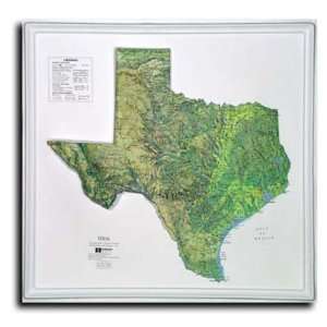  Texas Topographic Relief Map Toys & Games