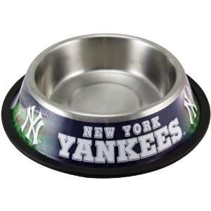  New York Yankees Stainless Steel Pet Bowl Sports 