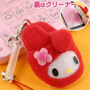   My Melody Puppet Slipper Cell Phone Strap (Flower Red) Electronics