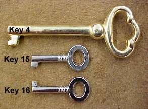 Antique type Key Blank Hollow Stem Small Barrel Key #15  