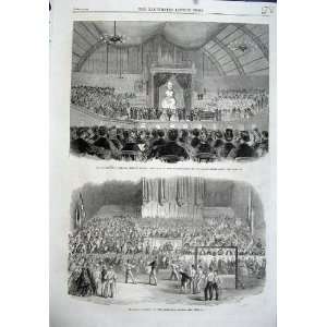  1864 Gymnastics Edinburgh School Bust Shakspeare Hall 