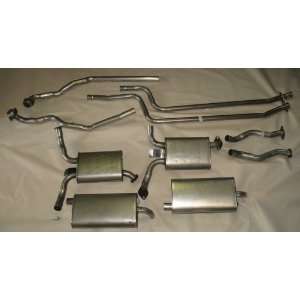  Dual Exhaust System   Stainless steel   2 mufflers and 1 transverse 