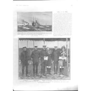  Lord Kitchener And Staff 1903 Antique Print