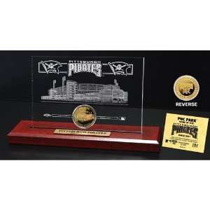  BSS   PNC Park 24KT Gold Coin Etched Acrylic: Everything 