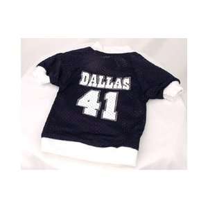   Dallas #41 Basketball Crew Neck Mesh Dog Jersey (XLarge)