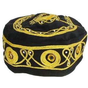  Traditional Folklore Cap   Black: Home & Kitchen
