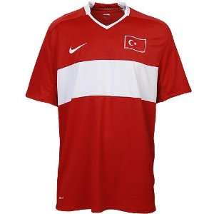  Nike Turkey Red Home World Cup Soccer Jersey: Sports 