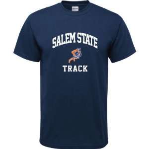   Salem State Vikings Navy Youth Track Arch T Shirt: Sports & Outdoors