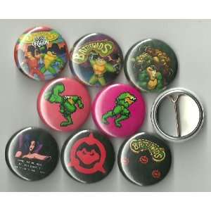  Battletoads Lot of 8 1 Pinback Buttons/Pins Everything 