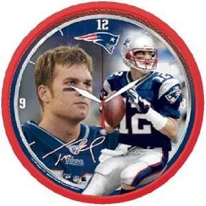  NFL Tom Brady Patriots Logo Wall Clock *SALE*: Sports 