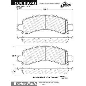  Centric Parts, 102.09741, CTek Brake Pads Automotive