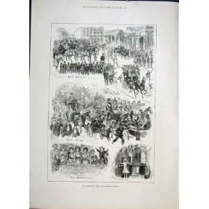  Derby Day Langham Epsom Races Race Meet Print 1883