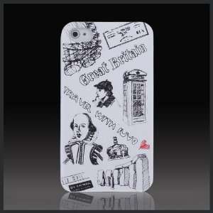   London Phone Booth White hard case cover for Apple iPhone 4 4G 4S