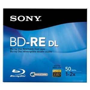  Sony® BD RE Dual Layer Rewritable Disc, 50GB, 2x Office 