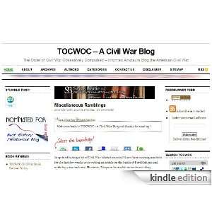  TOCWOC   A Civil War Blog Kindle Store Brett Schulte