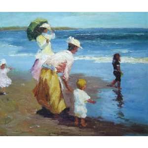  At the Beach Oil Painting 20 x 24 inches