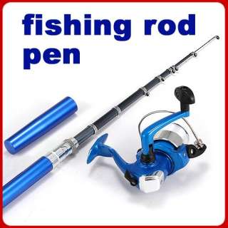 Mini Aluminum Pocket Pen Fish Fishing Rod Pole + Reel  