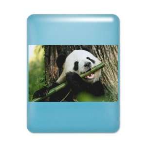  iPad Case Light Blue Panda Bear Eating 