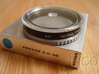 Hasselblad Proxar f2m # 50326 Carl Zeiss B57 lens  
