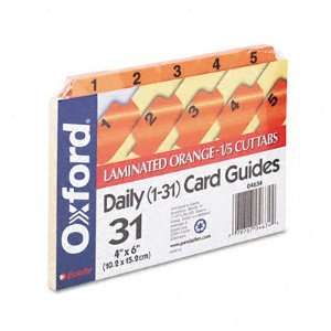    Laminated Index Card Guides Daily 1/5 Tab Manil Electronics