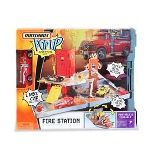    Matchbox Compact Pop Up Playset   Fire Station: Toys & Games