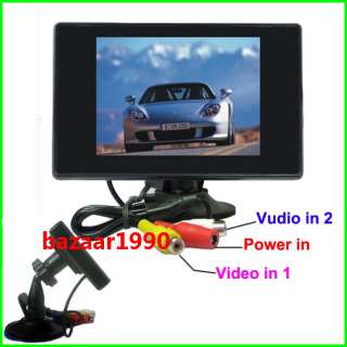 NEW 3.5 TFT LCD Digital Rearview Car Rear View Monitor  