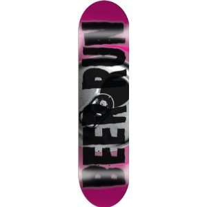  Beer Run Blurr Deck 7.87 Pink Skateboard Decks Sports 