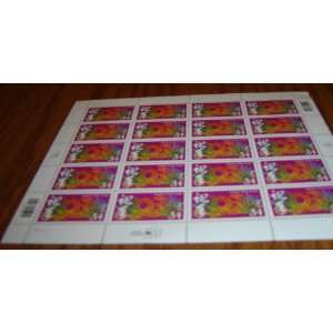  USPS Stamp Sheet  34 cent stamps  Happy New Year 2000 
