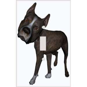 Mega Noggin Pitbull Dog Breed Decorative Switchplate Cover 