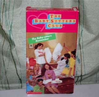 Baby Sitters Club VHS Video Baby Sitters Remember 1993  