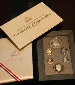 1990 US MINT Proof Prestige Commemorative Set W/ Eisenhower IKE 