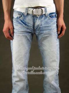New Mens jeans straight leg blue  