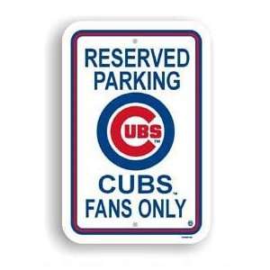  Chicago Cubs Plastic Reserved Parking Sign Reserved Parking Cubs 