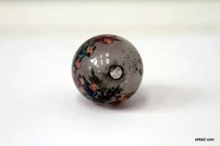 Antique Chinese Reverse Painted Glass Egg Snuff Bottle  