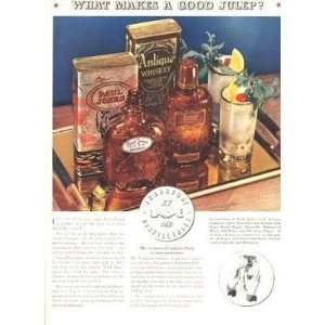    1930s Paul Jones and Antique Whiskey Magazine Ad 
