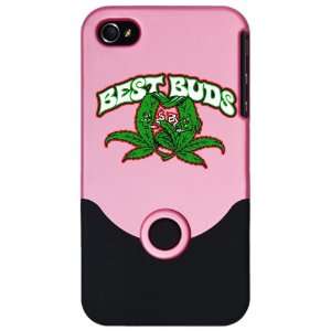  iPhone 4 or 4S Slider Case Pink Marijuana Best Buds 