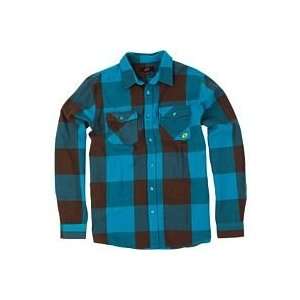   PORTLAND LONG SLEEVE FLANNEL SHIRT (XX LARGE) (DARK TEAL) Automotive