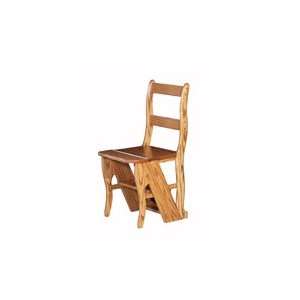  Amish Folding Library Chair to Step Ladder