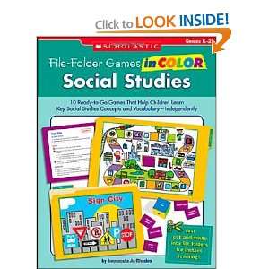 com File Folder Games in Color Social Studies 10 Ready to Go Games 