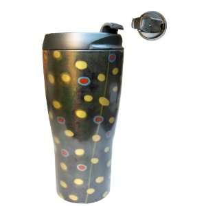  Vacuum Coffee Mug w/Artist Ad Maddox Design Brook Trout 