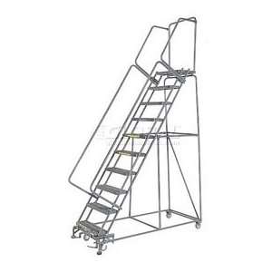   Grip 24W 6 Step Steel Rolling Ladder 10D Top Step: Home Improvement