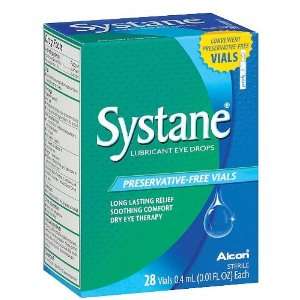  Systane Lubricant Eye Drops, Preservative Free Vials 0.01 