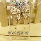 iPhone 4 4G HQ Bling Crystal Hard Case Butterfly GD  