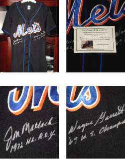 NEW YORK METS ALL TIME GREATS AUTOGRAPHED JERSEY  