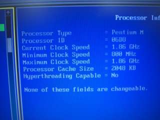 Dell Latitude D610 PP11L Pentium M 1.86GHz 1GB Wi Fi NO HARD DRIVE or 