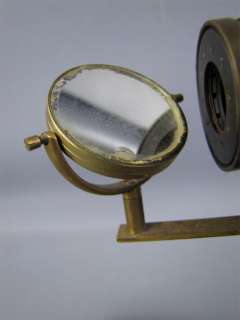 Antique Brass Monocular Microscope E.H. & F.H Tighe  