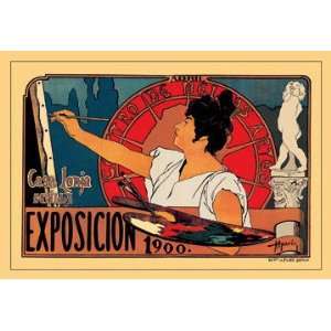  Centro de las Bellas Artes Exposicion 1900 12x18 Giclee on 