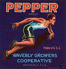 PEPPER~TRACK ATHLETE~ORIGINA​L 1940s AUTHENTIC WAVERLY F